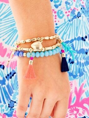 Lilly Pulitzer NWT Island Calypso Bracelet Set